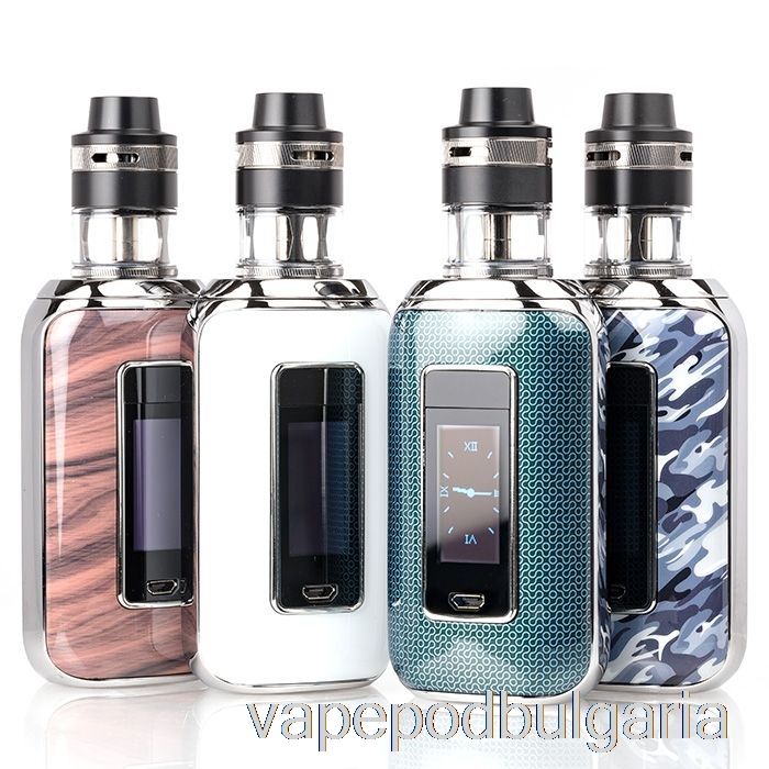 Vape 10000 Дръпки Aspire Skystar Revvo 210w сензорен екран стартов комплект черен карбон